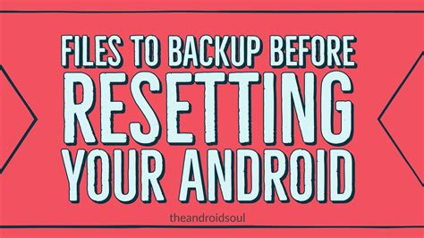 Важность создания резервной копии данных на устройстве Android перед сбросом