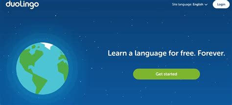 Возможности выбора второго языка в Duolingo