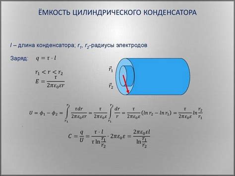 Выбор подхода к выведению емкости цилиндрического конденсатора