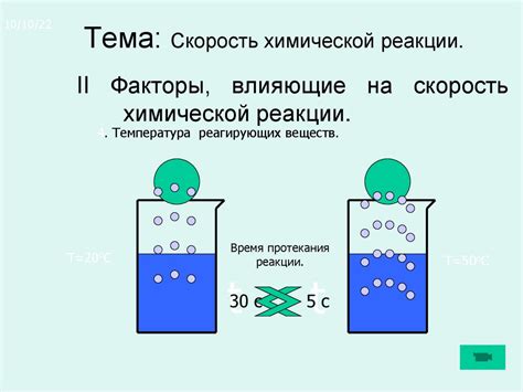 Высокая скорость реакции