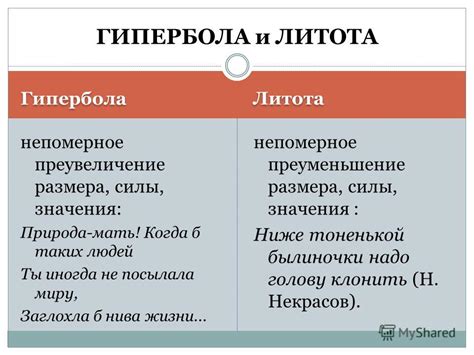 Гипербола и литота: излишнее преувеличение и недостаточное преуменьшение