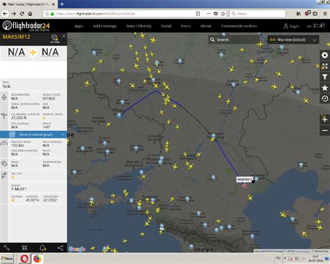 Голубой самолет на Flightradar24: смысл и информация