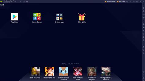 Запуск Bluestacks 5 после отключения разнообразных настроек