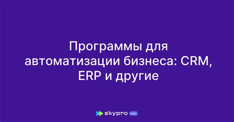 Захватывающие программы автоматизации, олицетворяющие суть бизнеса
