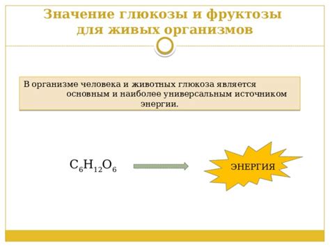 Значение глюкозы для человека и животных