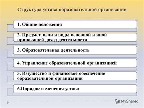 Значимость и структура устава организации: общие принципы и требования