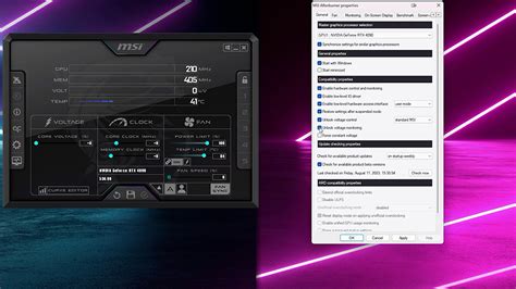 Значимость MSI Afterburner и его возможности