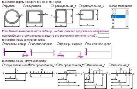 Использование инструмента для определения нагрузки, которую выдерживает швеллер