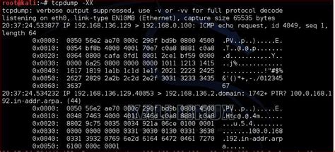 Использование команды tcpdump для записи данных сети в файл формата pcap