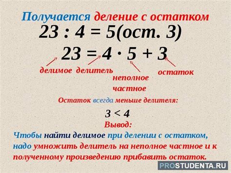 Концепция деления с остатком: принцип и способы выполнения