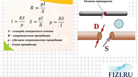 Математический расчет сечения проводника по его форме и материалу