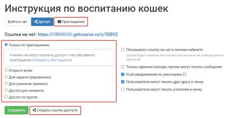 Настройка доступа к чату: поиск и активация опции "Разрешить общение"