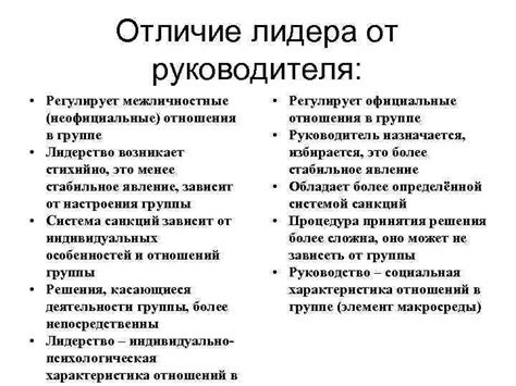 Определение статуса: различия между начальником и руководителем