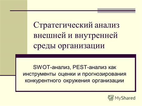 Определение стратегии и анализ конкурентного окружения