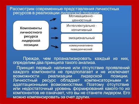 Основные принципы развития лидерской позиции