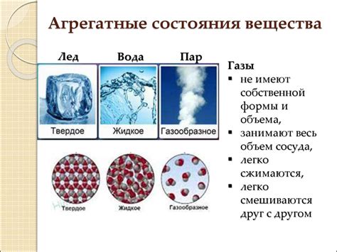 Основные принципы смены состояния вещества