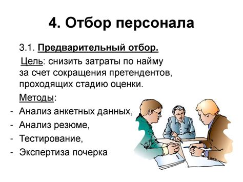 Основные роли отдела персонала: отбор, адаптация и развитие сотрудников