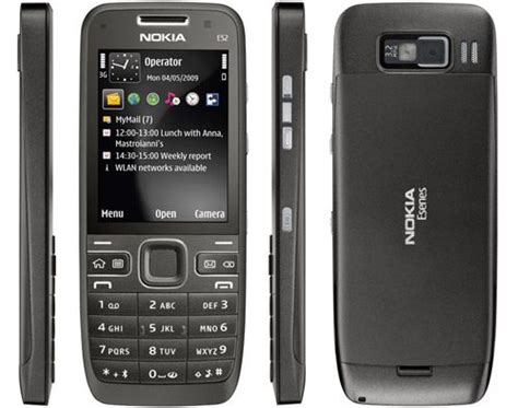 Основные функции смартфона Nokia E52