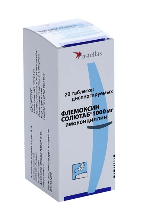 Основные характеристики и принцип действия препарата Флемоксин солютаб 1000 мг