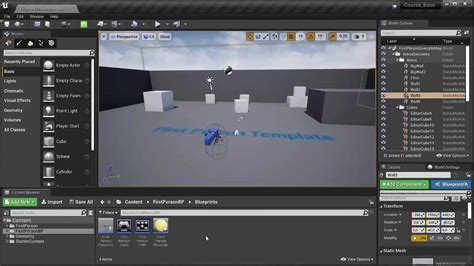 Основы работы с платформой разработки Unreal Engine