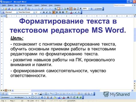 Оформление и продуктивная работа с дополнительными страницами в текстовом редакторе