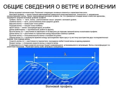 Параметры и характеристики приливных волн