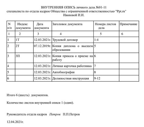 Подготовка документов для удаления сотрудника из раздела "Административная информация"