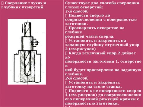 Подготовка поверхности к осуществлению сверления