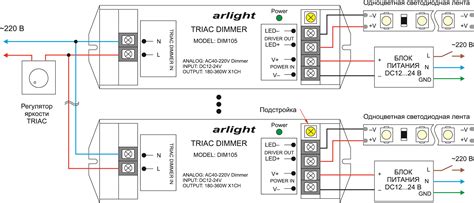 Подключение диммера arlight к электрической сети: шаг за шагом