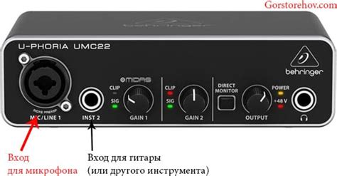 Подключение звуковой карты Behringer UMC22 к компьютеру