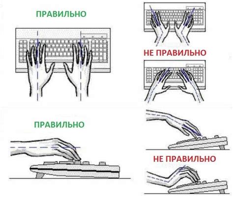 Правильная поза рук и запястий для оптимальной работы