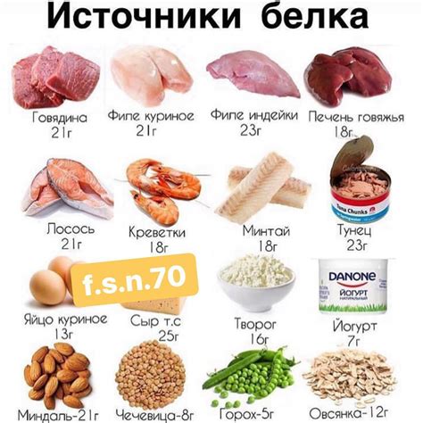 Предпочтительные источники белка