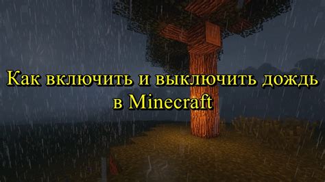 Применение команды для остановки дождя в Minecraft 1.7.10