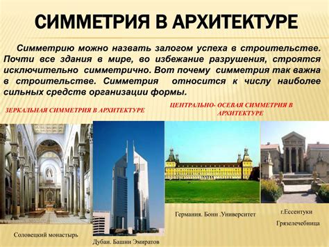 Примеры равнобедренности в архитектуре