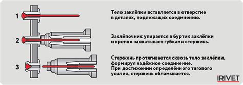 Принцип работы ручного инструмента для установки винтовых заклёпок