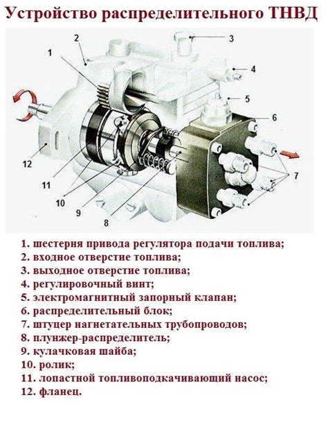 Принцип работы топливного насоса высокого давления (ТНВД) в дизельном двигателе