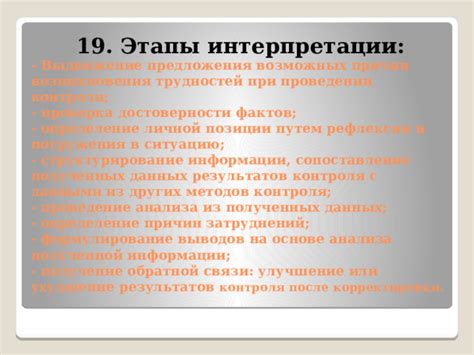 Проверка информации на основе фактов и подтверждающих доказательств