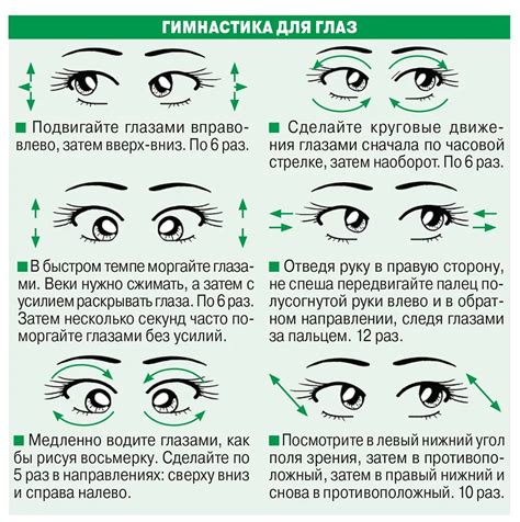 Регулярные перерывы и гимнастика для заботы о зрении