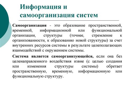 Самоорганизация и применение индивидуальных стратегий труда