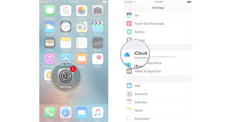 Синхронизация через iCloud Drive