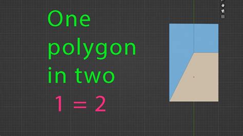 Создание простейшего полигона в Blender