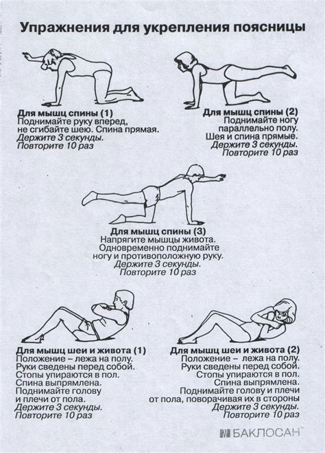 Упражнения для укрепления позвоночника