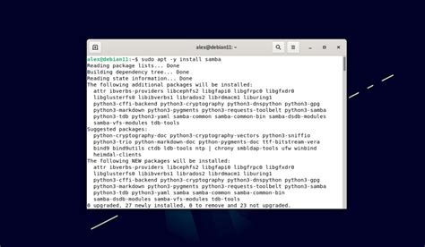 Установка и настройка Samba в операционной системе Linux