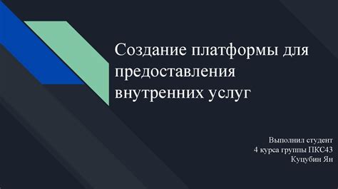 Установка основной платформы для предоставления услуг виртуального магазина