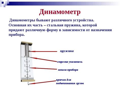 Физические принципы работы динамометра