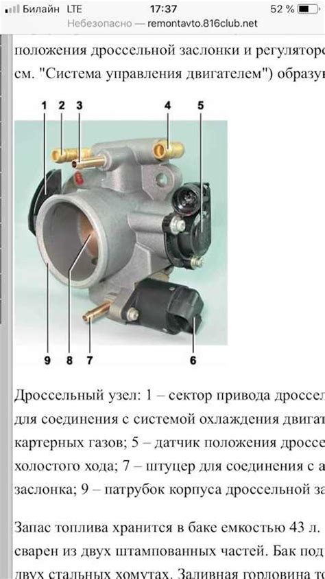 Шаг 4. Регулировка дроссельной заслонки и оптимизация подачи топлива