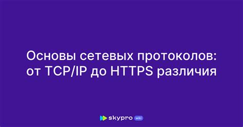  Основы протоколов HTTP и HTTPS: понимание работы сетевых протоколов
