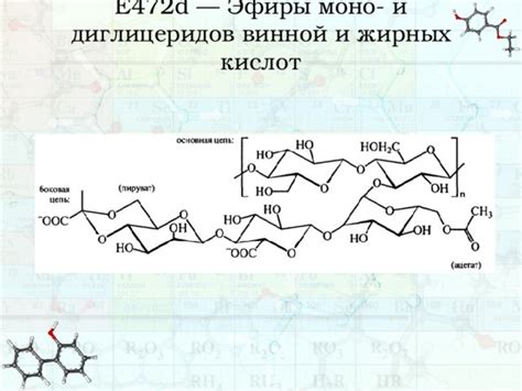  Роль моно и диглицеридов жирных кислот в пищевых добавках 