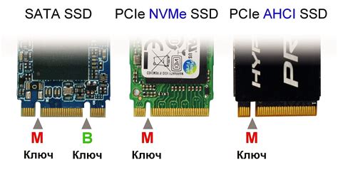  Тип подключения: SATA, NVMe или PCIe 